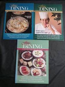 lot 60282 image: Fine Dining A Guide for Physicians Magazine Lot of 3 Issues 1986-1987