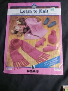 lot 60301 image: Nomis Learn to Knit Volume 68 Complete Step by Step Directions and Illustrations