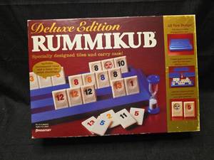 lot 2130 image: Pressman Deluxe Edition Rummikub Board Game for 2-4 Players Ages 8