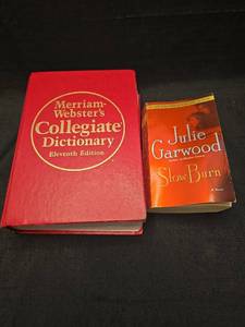 lot 2132 image: Merriam-Websters Collegiate Dictionary Eleventh Edition  Julie Garwood Slow Burn Novel with CD