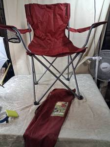 lot 9 image: Ozark Trail Folding Camp Chair with Carry Bag