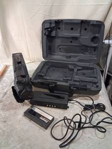 lot 23 image: Magnavox VHS HQ Camcorder with Case, Battery, Charger, Headphones