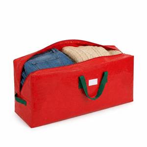 lot 60 image: KRYSTY Durable Large Christmas Tree Storage Bag,Fits Up to 9 ft Artificial Trees,Heavy Duty Zipper&Reinforced Handles For Christmas Tree Bag,Protects Against Dust,Moisture & Damage,Red