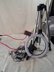 lot 74 image: Ring Light Kit with Tripod Stand and Phone Holder