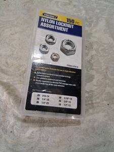 lot 80 image: Storehouse Nylon Locknut Assortment 150 Piece 67612