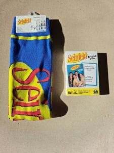 lot 101 image: Seinfeld Crew Socks 1 Pair and Trivia Game Bundle
