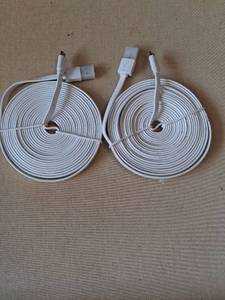 lot 111 image: 2 Pack Flat USB Charging Cables with Connectors