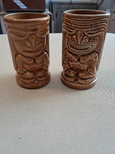 lot 134 image: Orchids of Hawaii Tiki Mug Set of 2 Japan