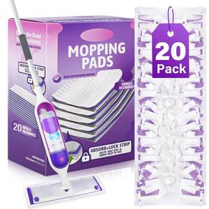 lot 1070 image: EHADOO Mop Pad Refills for Swiffer PowerMop 20 Pcs Disposable Pads