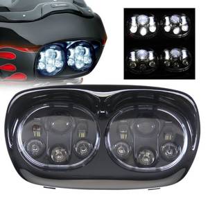 lot 1085 image: SUNPIE 5-34 Black Motorcycle Projector Dual Head light Compatible with H_arley Motorcycles Compatible with Road Glide 20042013