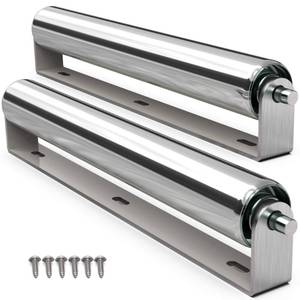 lot 1100 image: 2 Diameter Heavy Duty Roller with Bracket Set - 17 Long for Transporting Such as Foating Fishing Boats, Kayaks, Rafts and so on - Pack of 2