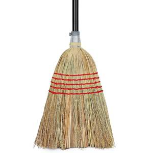 lot 1108 image: Corn Broom Outdoor, Household Indoor and Outdoor Broom Suitable for Sweeping Gravel, Fallen Leaves and Sand on Yard, Garage, Lawn, Stone Path and Concrete Floor