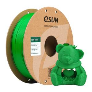 lot 1120 image: eSUN PLA Basic Filament 1.75mm, 1KG Spool (2.2 LBS) High Speed Printing 3D Printer PLA Filament,Designed for Fast Printing, Green