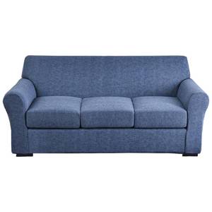 lot 2007 image: KRFOONN 4 Piece Printed Sofa Couch Cover for 3 Cushion Couches Stretch Sofa Slipcovers with 3 Separate Seat Cushion Covers Washable Furniture Protector with Elastic Bottom (Sofa, A1)