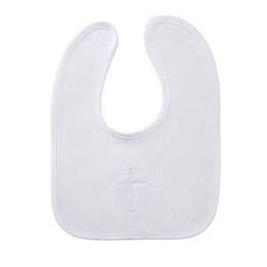 lot 2039 image: Rotel Infant Baby Boys and Girls Christening Baptism Outfits Embroidered Cross White Bib,Baptism Decorations for Boy or Girl