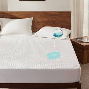 lot 2053 image: BEDLORE Twin Mattress Protector, Waterproof Noiseless Mattress Cover with Stretchable Pockets for 6-15 inches Mattress, Soft Breathable Mattress Pad Machine Washable (White)