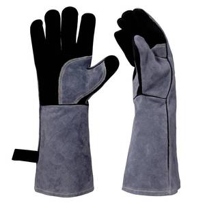 lot 2054 image: iuhkjnuh 16 Leather Forge Welding Gloves, 932�� HeatFire Resistant, Multi-Use Mitts for TIGMIG Welding, BBQ, Oven, Baking, Furnace, Beekeeping, Animal Handling & Stove Safety��Ambidextrous