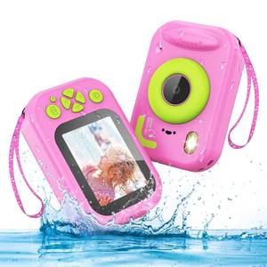 lot 2078 image: Kids Waterproof Camera, 1080P HD Underwater Digital Camera for Kids Aged 3-12, IP68 Swimming & Snorkeling Toy, ABS Plastic, 32GB Card, Birthday Gift for Children Boys Girls, Pink