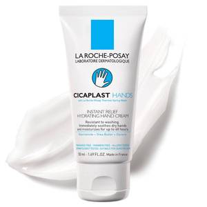 lot 2087 image: La Roche-Posay Cicaplast Hand Cream, Instant Relief Moisturizing Hand Lotion for Dry Hands, Shea Butter Lotion for Dry Cracked Hands, Non Greasy, Fragrance Free, 1.69 Fl Oz (Pack of 1)