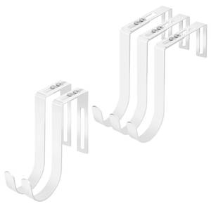 lot 2089 image: Yinsiskyer Adjustable Over The Door Hooks, Premium Metal Hooks for Hanging, Heavy Duty Door Coat Hangers and Towel Door Hangers, Cubicle Hook fits 1 38 to 3 12 Longer Panels for Wreath
