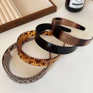 lot 2124 image: AHONEY 3 Pack CBK Headbands for Women Plastic Headband with Teeth Comb Headband Non Slip Hairbands for Womens Hair Accessories