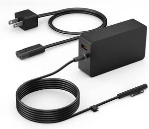 lot 2497 image: YURCIPWE Surface Pro Charger 65W, Surface Laptop Charger Compatible with Microsoft Surface Pro 11109877654X, Surface Laptop 7654, Surface Book 32, Surface Go 321 with 8.8ft Power Cord