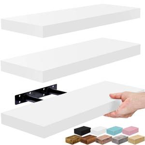 lot 5619 image: Sorbus Floating Shelves for Wall �� 16 Inch Floating Shelf for Kitchen, Bedroom, Living Room, Bathroom, Home & Wall Decor - Mounted Bathroom Shelves with Invisible Brackets (White, 3 Pack)