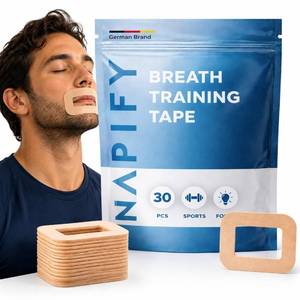 lot 6443 image: Breath Training Tape for Adults - 30 Count Mouth Tape for Adults - Sleep Tape for Adults - Promotes Nasal Breathing