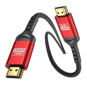 lot 6446 image: ALLEASA 8K HDMI 2.1 Cable 12ft, Certified 48Gbps Ultra High Speed Braided Cord, Supports 4K120Hz 8K60Hz, eARC HDR10 HDCP 2.3, Compatible with PS5, Xbox Series X, Gaming PC, Roku TV & Monitor