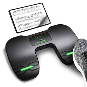 lot 7075 image: Umelody Wireless Page Turner Pedal for iPad, Tablet & Phone, Music Sheet Foot Controller Compatible with iOS Android Apps, Rechargeable Hands-Free Page Turning for Piano, Guitar, Reading Presentation