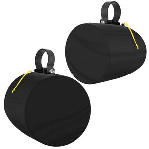 lot 7079 image: 2 Packs Boat Speaker Cover, 800D Oxford Cloth Marine Wakeboard Tower Speaker Cover Waterproof, UV Resistant, Dustproof(H 13.5 x W 13.5 x D 12)