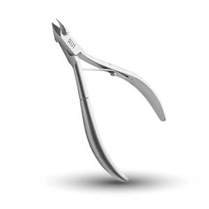 lot 8406 image: Rui Smiths Professional Cuticle Nippers  Precision Surgical-Grade Stainless Steel Cuticle Trimmer, French Handle, Single Spring, 5mm Jaw (Half Jaw)