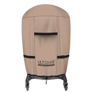 lot 9006 image: ULTCOVER Outdoor Waterproof Charcoal Kamado Joe Grill Cover for 18 inch Char-Griller Char-Broil and Other Round Smokers Size Up to 30 Dia x 45 H