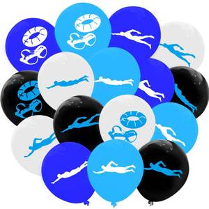 lot 10029 image: PIBIPAID 64PCS Swimming Balloons-Swimming Themed Party Supplies Decorations Swimming Action Sport Birthday Baby Shower Party Favors