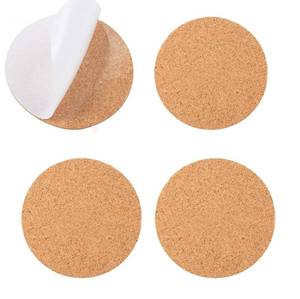 lot 10033 image: YYaaloa 24Pcs Self-Adhesive Mini Backing Cork Coasters Tiles Sheets Round 4 for DIY Coasters and DIY Crafts Cork Board, Cork Tiles, Cork Mat (Round 24pcs)