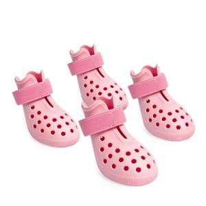lot 10091 image: Dog Shoes for Hot Pavement - Comfortable Paw Protection for Medium & Large Dogs, Adjustable Strap & Non-Slip, Easy-Clean, Outdoor Sports Boots, Dog Booties for Summer Rain (Pink, M)