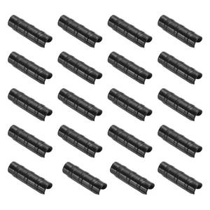 lot 10095 image: PATIKIL Greenhouse Clamp, 20 Pack Plastic Garden Buildings Tube Clips Hoop for 34 20mm Pipe Greenhouse Film Frame Sunshade Net, Black