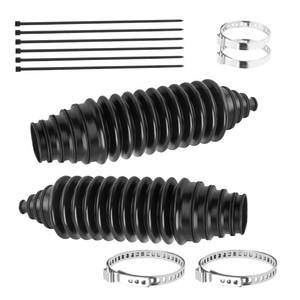 lot 10096 image: 2026 New Tie Rod Boot Kit with Clamps & Zip Ties,Cuttable Silicone Rack and Pinion Boot for Steering System Protection,Universal Inner Tie Rod Boots Car Accessories