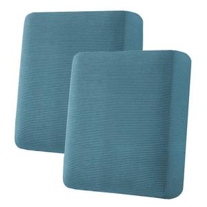 lot 10101 image: H.VERSAILTEX Super Stretch Individual Seat Cushion Covers Sofa Covers Couch Cushion Covers Slipcover Sets Thick Jacquard Textured Twill Fabric (2 Piece Medium Sofa Cushion Covers, Storm Blue)