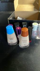 lot 11783 image: Covergirl Clean Matte Liquid Foundation and Cosmetics Lot 4 Nail Polish, 8 Different Lipstick CoverGirl, And 2 Foundation