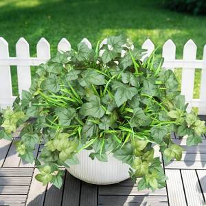 lot 11807 image: unlemoni 6PCS Outdoor Faux Plants, UV Resistant Artificial Grass for Outdoor Planters, Fake Greenery Plants for Garden Balcony Yard Porch Decor (Green)