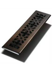 lot 12189 image: Decor Grates AGH212-RB 2-Inch by 12-Inch Gothic Bronze Steel Floor Register