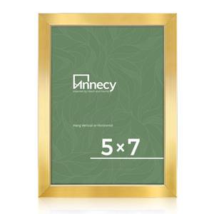lot 12203 image: Annecy 5x7 Picture Frame Gold��1 Pack��, 5x7 Picture Frame for Wall or Desktop Decoration, Classic Gold Minimalist Style Suitable for Decorating Houses, Offices, Hotels