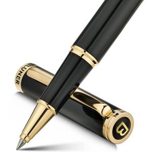 lot 12225 image: BEILUNER Luxury Rollerball Pen,24K Gold Trim,Noble and Elegant Designs,Schneider Ink Refill, Best Roller Ball Pen Gift Set for Men & Women, Professional, Executive Office, Nice Pens
