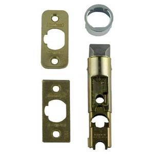 lot 12229 image: Kwikset 1826-18 6-Way Adjustable Plain Latch, Polished Brass