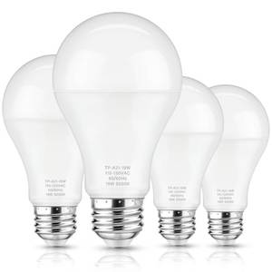 lot 12244 image: Maylaywood A21 LED Light Bulbs, 150 Watt Equivalent LED Bulb, Daylight White 5000K, 2600LM, E26 Base, Non-Dimmable, 19W Bright White LED Bulb, 4-Pack
