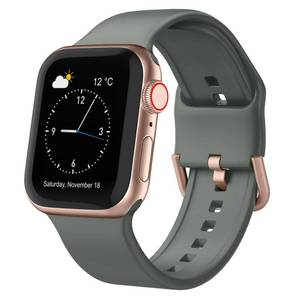 lot 12252 image: Sport Band Compatible with Apple Watch Bands 49mm 46mm 45mm 44mm 42mm 41mm 40mm 38mm, Soft Silicone Replacement Strap with Classic Clasp for iWatch Series 11 10 9 8 7 6 5 4 3 2 1 SE Ultra Women Men