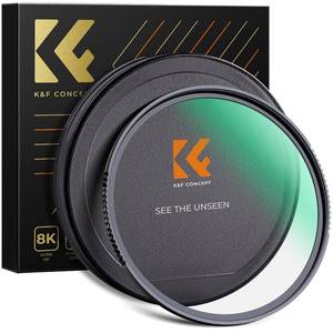 lot 12273 image: K&F CONCEPT 77mm MC UV Protection Filter Shockproof Tempered Optical Glass with 28 Multi-Layer Coatings HDWaterproofScratch Resistant for Camera Lens (Nano-X Series)