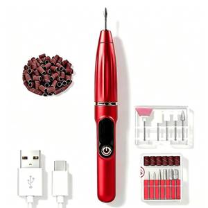 lot 12288 image: AceGrap Cordless Electric Nail Drill 15000RPM Portable Nail File Kit
