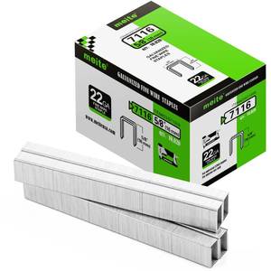 lot 12293 image: meite 22 Gauge 71 Series 38 Crown Wide 58 Leg Length Galvanized Staples for Upholstery Stapler 10,020 PCSBox (1 Box)